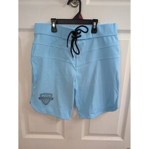 Alphalete Board Shorts Mens Blue Competition Physique Swim Trunks NWT - Size 29